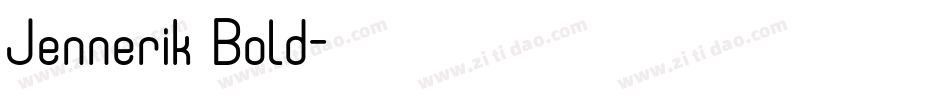 Jennerik Bold字体转换
